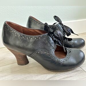 Naya Jada Leather Block Heel Mary Jane Pumps by Anthropologie